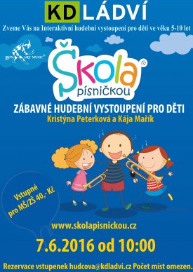 KONCERT ŠKOLA PÍSNIČKOU pro ZŠ/MŠ