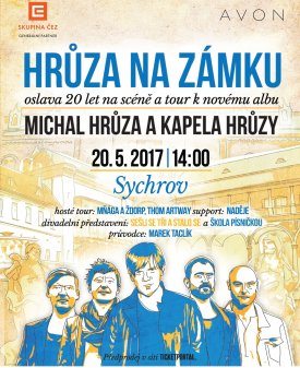 Koncert & hudební workshop ŠKOLA PÍSNIČKOU v rámci turné Michala Hrůzy a jeho kapely